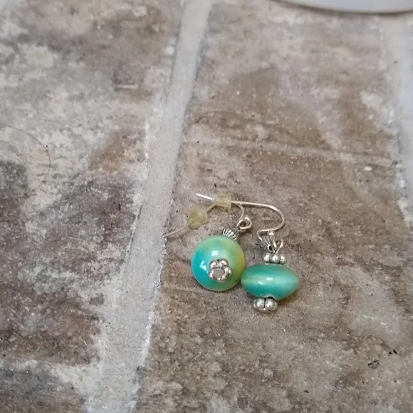 Ceramic Drop Earrings - Picture 2 of 4